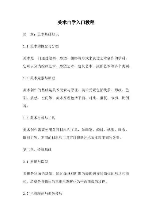 美术自学入门教程