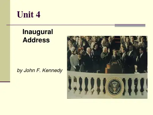 Book2_Lesson4_Inaugural_Address 课件