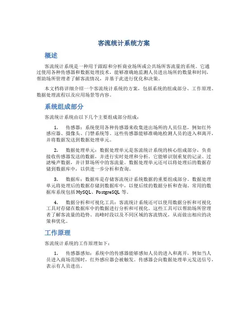 客流统计系统方案