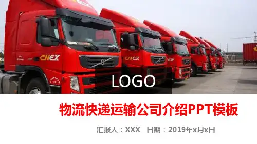 物流快递运输公司介绍PPT模板
