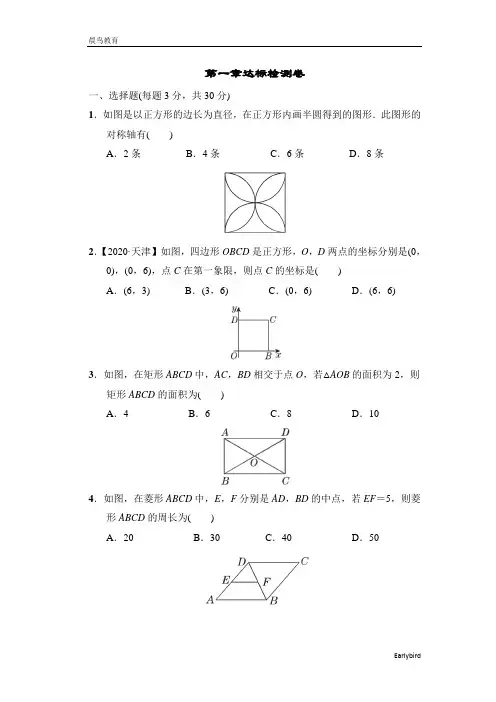 2022秋北师版九年级数学 典中点 第一章达标检测卷