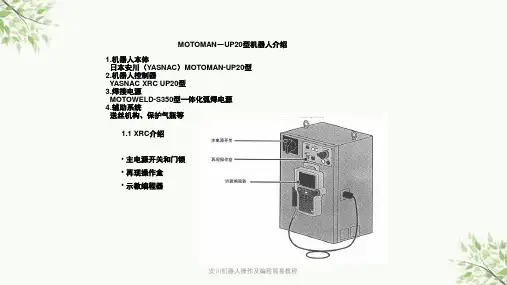 安川机器人操作及编程简易教程课件