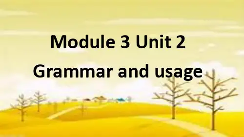 牛津高中英语模块3第2单元语法M3 U2 Grammar.pptx