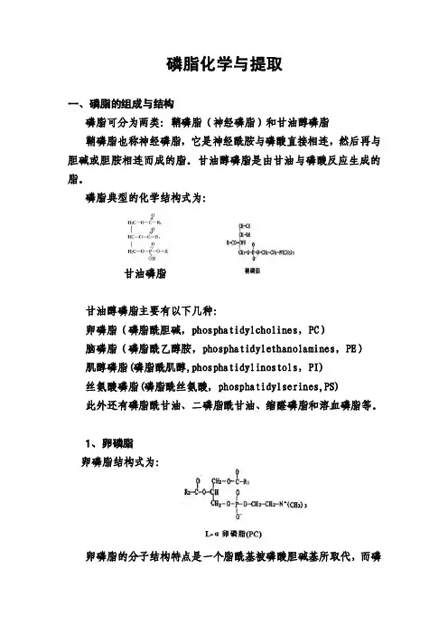 磷脂化学与提取.doc