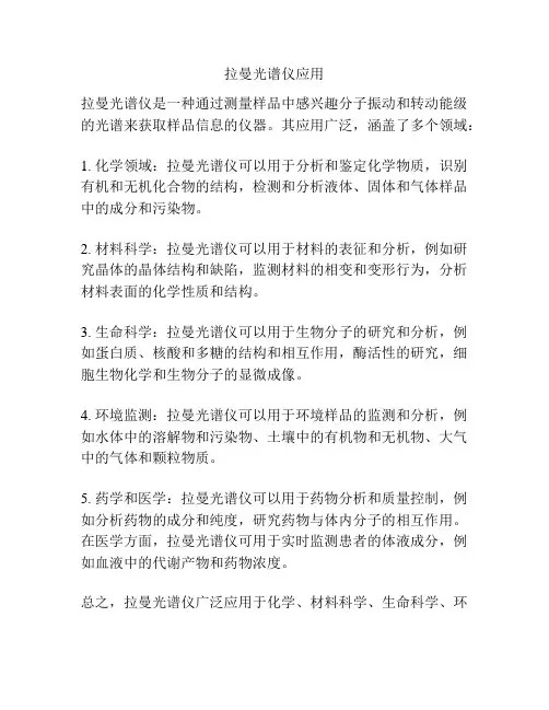 拉曼光谱仪应用
