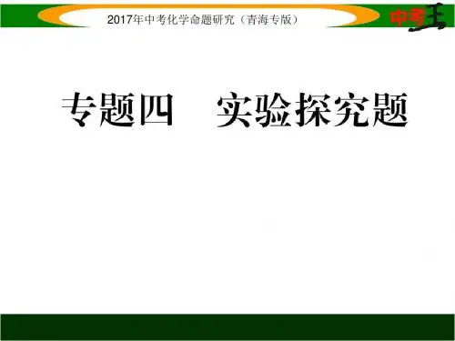 【化学课件】2017届中考化学专题：实验探究题(课件和练习)