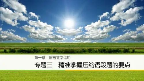 2018版高考语文二轮专题复习与增分策略：语言文字运用(浙江专用)(2)优秀PPT课件