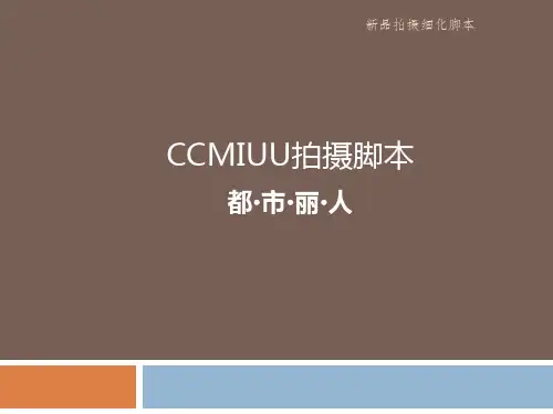 新品拍摄细化脚本 ppt课件