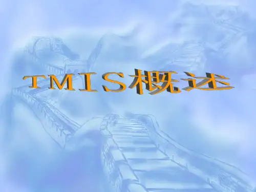 TMIS概述-部局级系统