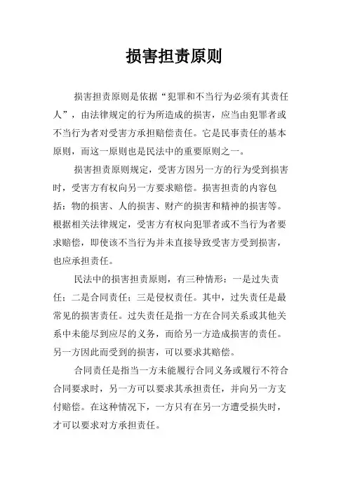 损害担责原则