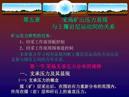 采场矿山压力显现.