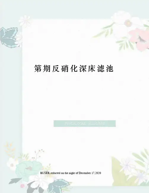 第期反硝化深床滤池