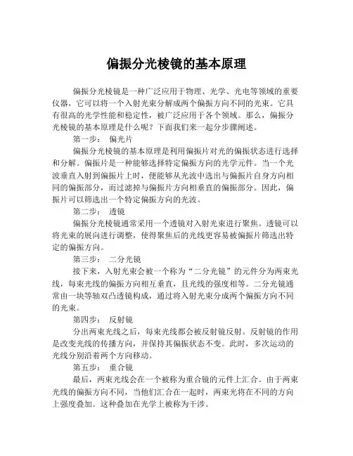 偏振分光棱镜的基本原理