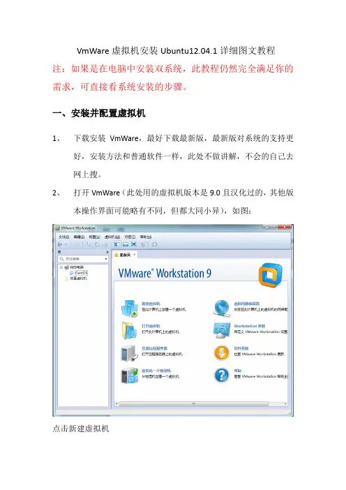 VmWare安装ubuntu12.04
