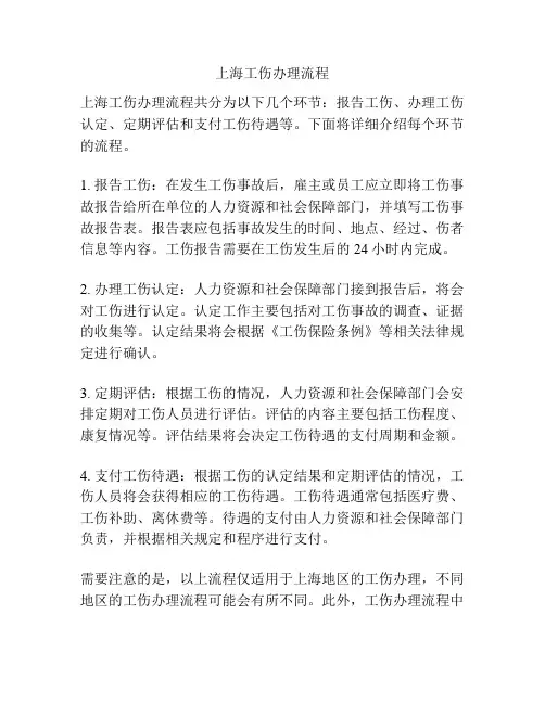 上海工伤办理流程
