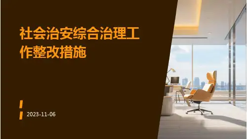 社会治安综合治理工作整改措施