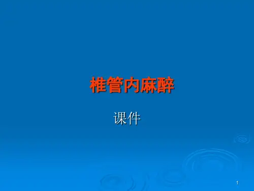 椎管内麻醉-(3)