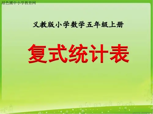 复式统计表》教学PPT课件
