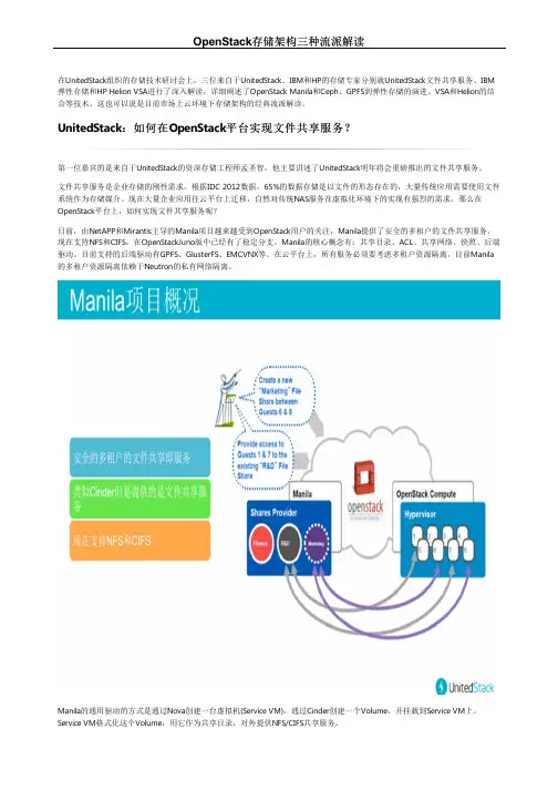 OpenStack存储架构三种流派解读
