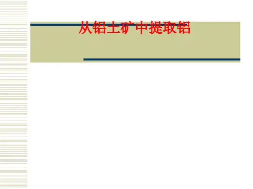 从铝土矿中提取铝PPT课件