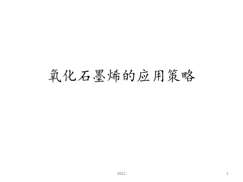 氧化石墨烯简介与应用策略PPT课件