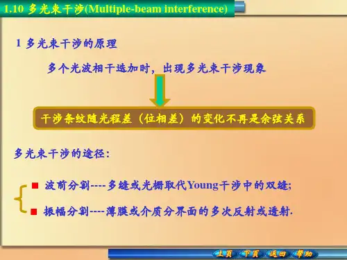 多光束干涉原理