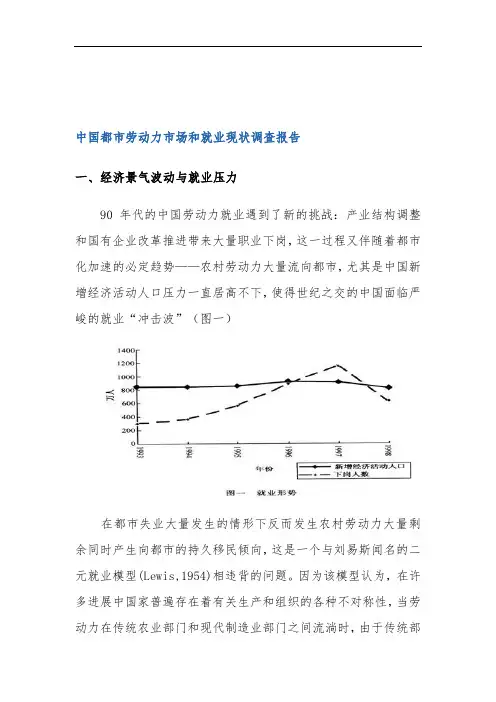中国城市劳动力市场和就业现状调查分析报告