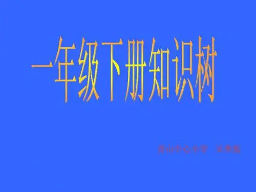 一下数学知识树