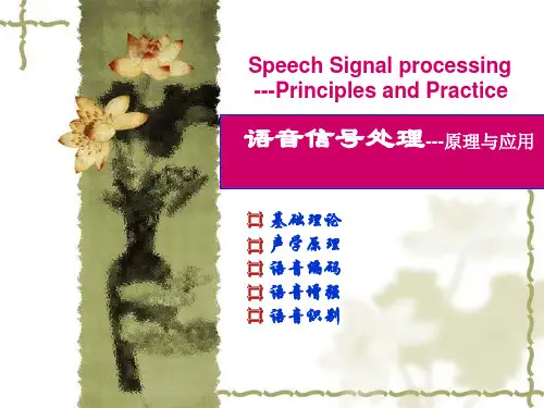 语音信号处理