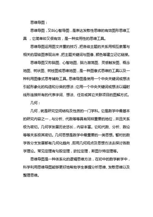 图形与几何思维导图