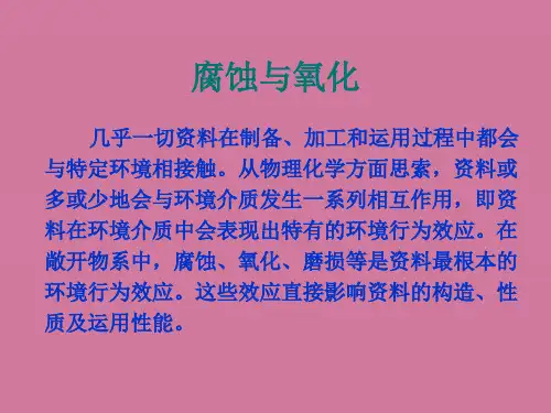 腐蚀与氧化腐蚀ppt课件