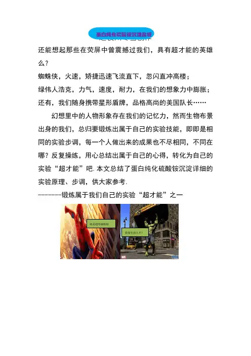 蛋白纯化硫酸铵沉淀盐析法
