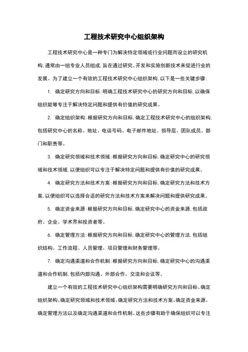 工程技术研究中心组织架构