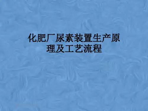 化肥厂尿素装置生产原理及工艺流程