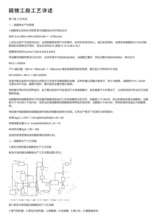 硫铵工段工艺详述