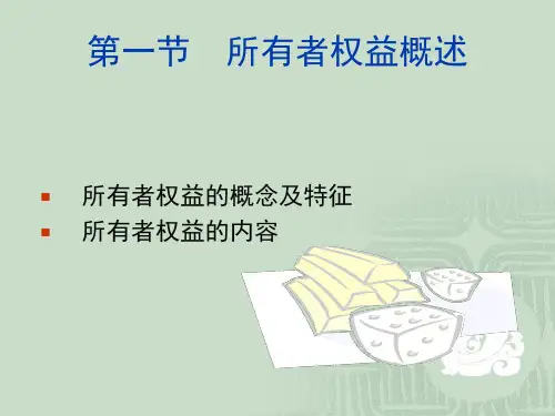 十二章节所有者权益