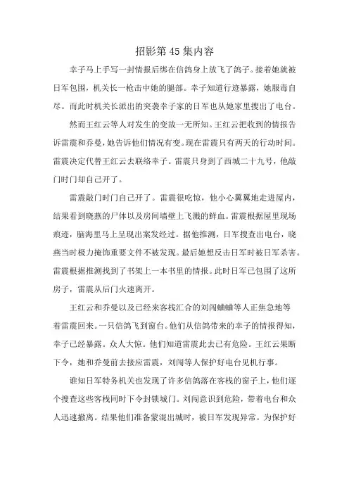 招影第45集内容