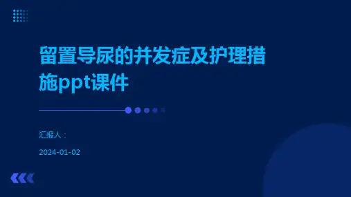 留置导尿的并发症及护理措施ppt课件