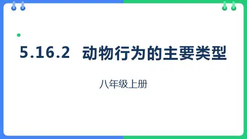 北师大版八年级生物上册《动物行为的主要类型》PPT优秀课件
