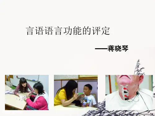 言语功能评定ppt