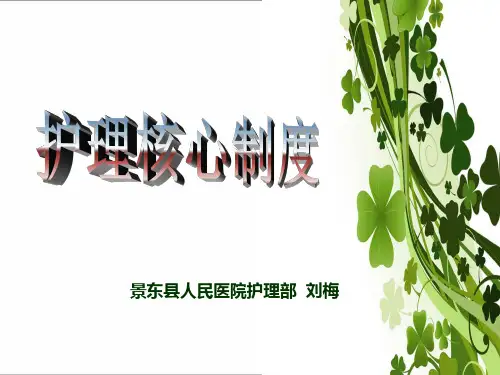 护理核心制度