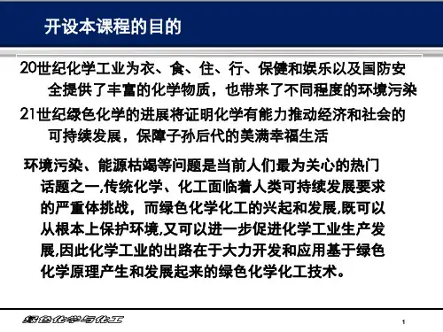 绿色化学与化工_PPT幻灯片