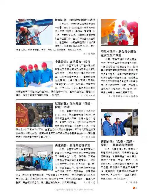 塔里木油田：联合党小组攻克安全生产难题