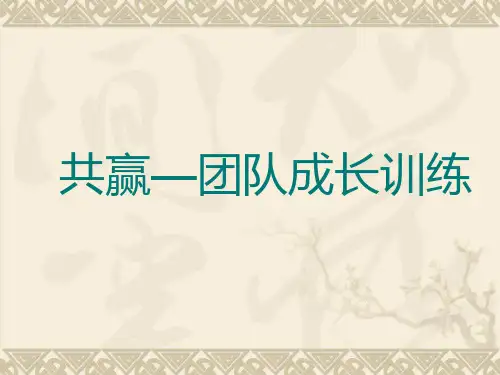 共赢——团队成长训练.pptx
