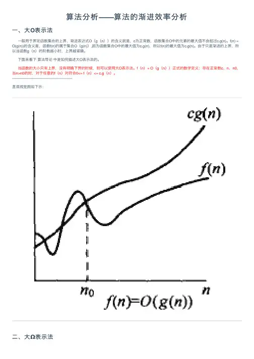 算法分析——算法的渐进效率分析