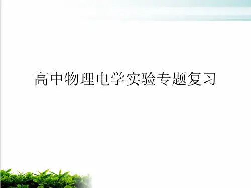高考物理复习电学实验复习PPT课件