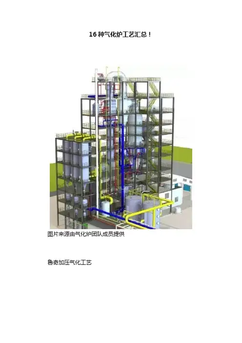 16种气化炉工艺汇总！