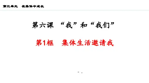 《集体生活邀请我》PPT优质课件