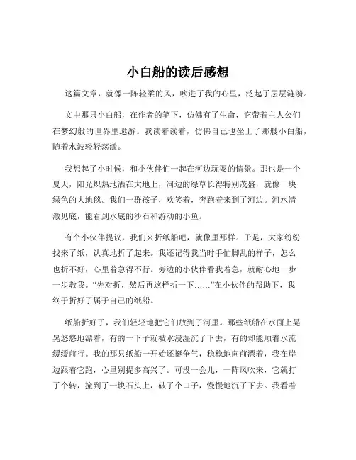 小白船的读后感想