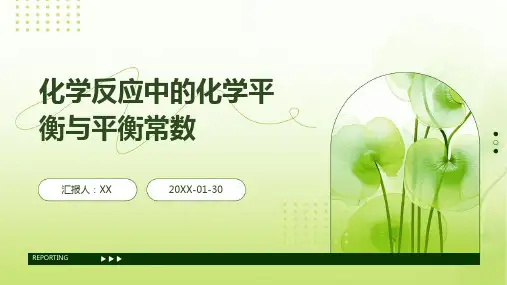 化学反应中的化学平衡与平衡常数